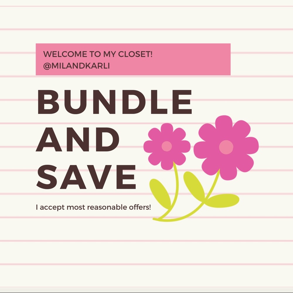 Bundle and save when you shop my closet!